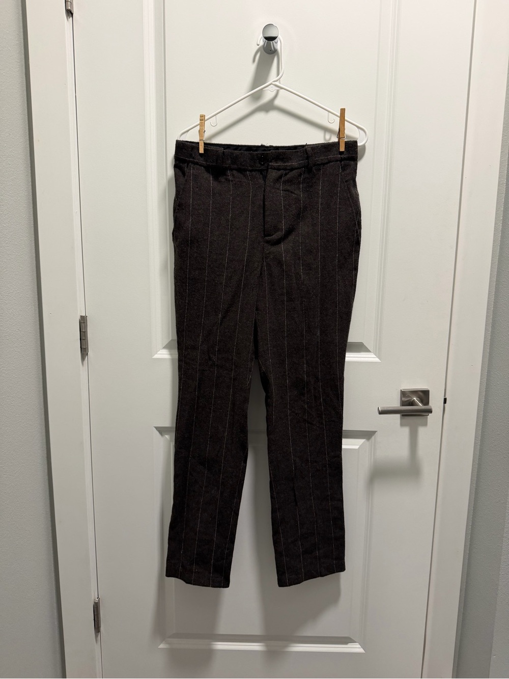 Black Pinstripe Dress Pants 30Wx32L